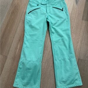 Athleta Stylish Mint Green ski Pants- size 12
